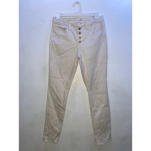 Universal Thread Denim - Universal Thread Cream Nautical High Rise Skinny Jeans Button Fly Coastal 6/28R